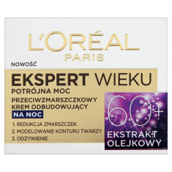 Loreal Ekspert Wieku 60+ Krem odbudowujący na noc 50ml