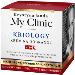 JANDA My Clinic Kriology 70+ Krem na dobranoc - Japońska Orchidea & Kwas Hialuronowy 50ml