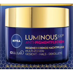 Nivea Cellular Luminous 630 Regenerujący Krem przeciw przebarwieniom na noc 50ml