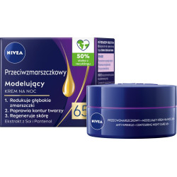 NIVEA 65+ Modelujący krem przeciwzmarszczkowy na noc 50 ml