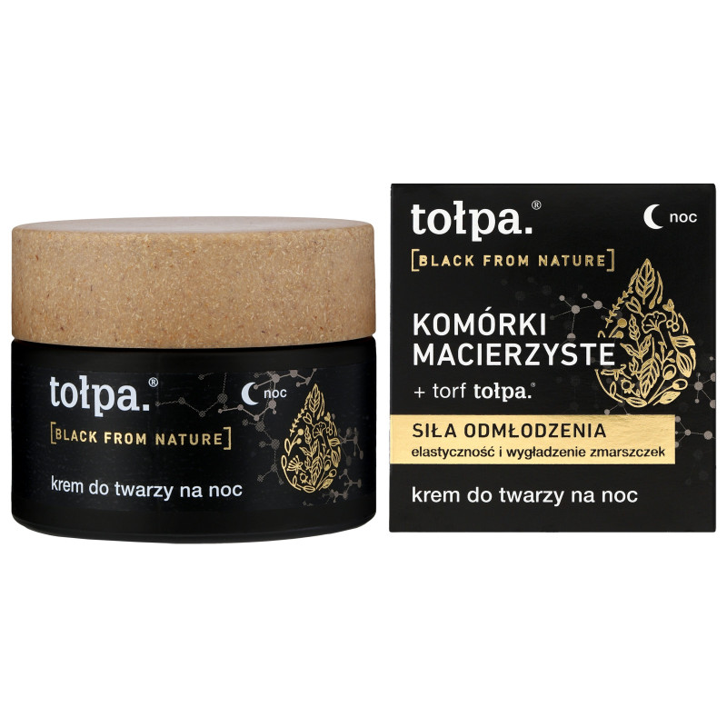 TOŁPA Black From Nature Krem do twarzy na noc - siła odmłodzenia 50 ml