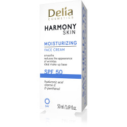 DELIA HARMONY SKIN Krem nawilżający do twarzy SPF 50