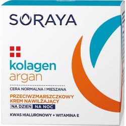 Soraya Kolagen Argan Krem nawilżający przeciwzmarszczkowy na dzień i noc  50ml