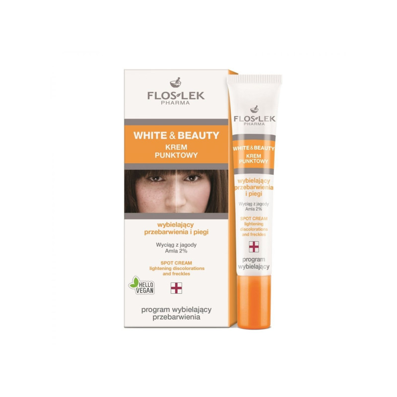 Floslek White and Beauty Krem punktowy wybielający przebarwienia