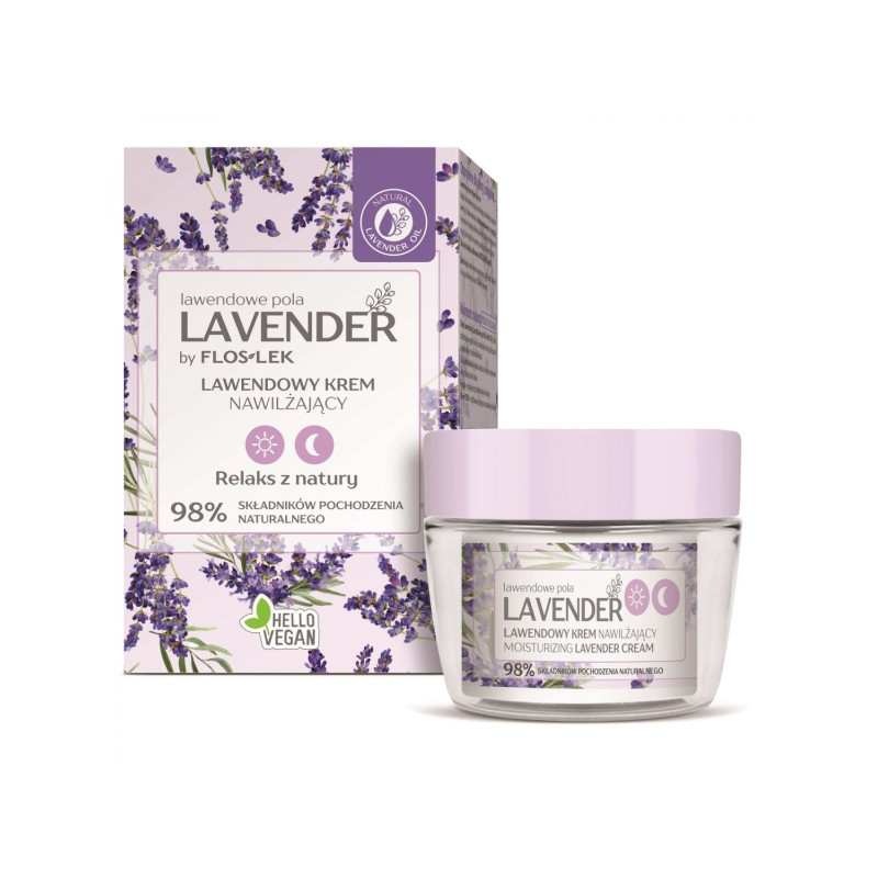 Floslek Lavender Lawendowy Krem nawilżający na dzień i noc  50ml