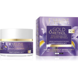 Eveline Gold & Retinol 50+ Przeciwzmarszczkowy Krem ujędrniający na dzień i noc 50ml