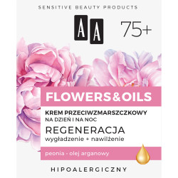 AA Flowers & Oils 75+ Krem przeciwzmarszczkowy na dzień i na noc - regeneracja 50ml