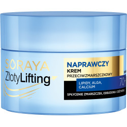 SORAYA Złoty Lifting Naprawczy Krem przeciwzmarszczkowy 70+ na dzień i noc 50ml