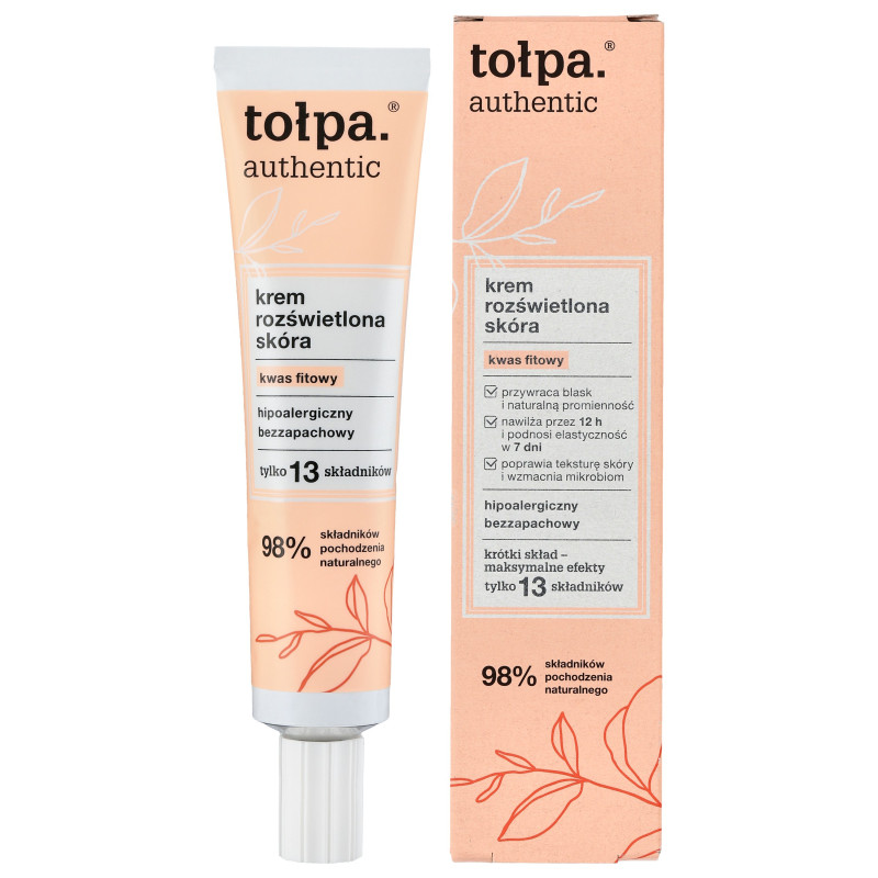TOŁPA Authentic Krem do twarzy - rozświetlona skóra 40 ml TOŁPA Authentic Krem do twarzy - rozświetlona skóra 40 ml