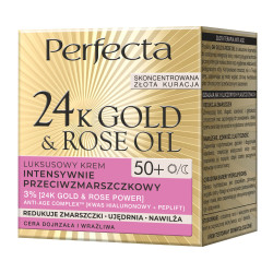 PERFECTA GOLD ROSE Luksusowy krem intensywnie przeciwzmarszczkowy 50+, 50ml