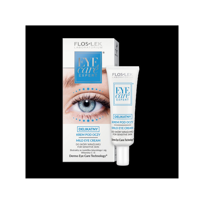 Floslek Eye Care Expert Delikatny krem pod oczy ze świetlikiem i witaminą C 30ml