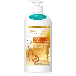 Eveline Salon De La France Balsam do ciała ujędrniająco-nawilżający 3w1  Argan Oil & Macadamia 350ml