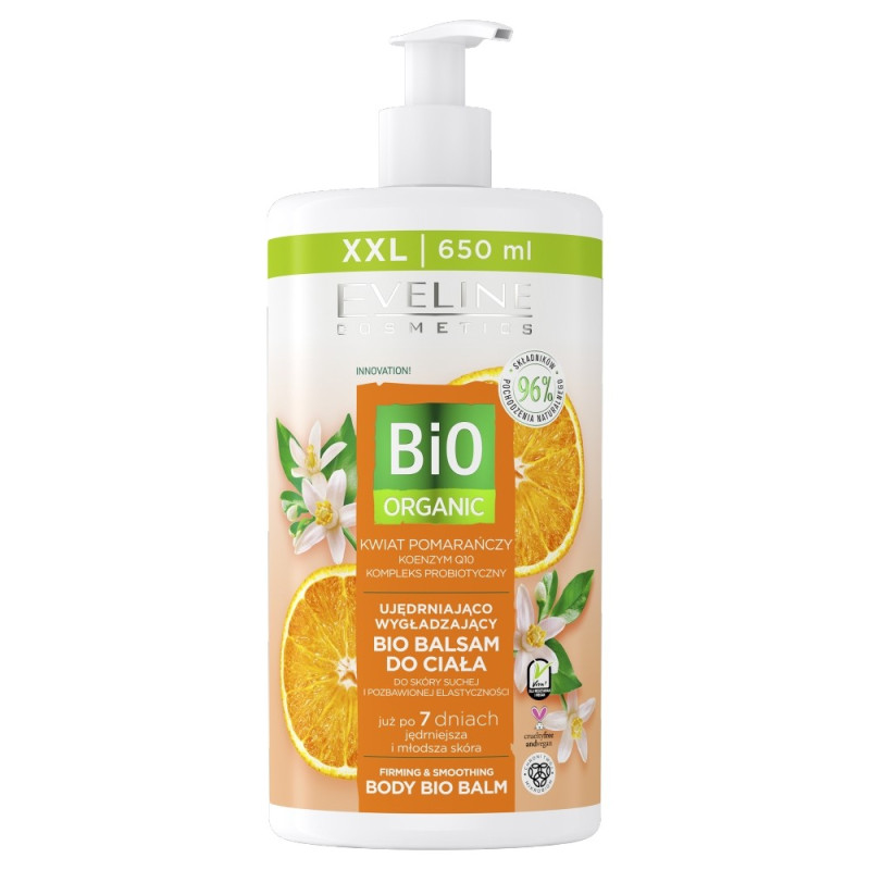 Eveline Bio Organic Ujędrniająco-Wygładzający Bio Balsam do ciała Kwiat Pomarańczy 650ml