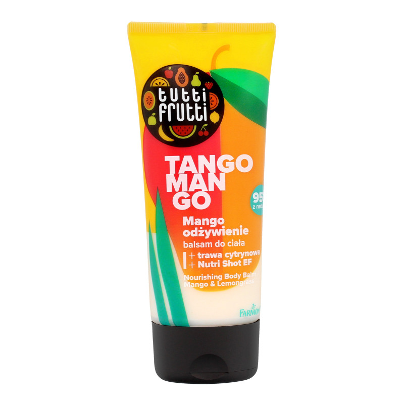 Farmona Tutti Frutti Balsam do ciała odżywczy "Tango Mango" - Mango & Trawa Cytrynowa 200ml Farmona Tutti Frutti Balsam do ciała odżywczy "Tango Mango" - Mango & Trawa Cytrynowa 200ml