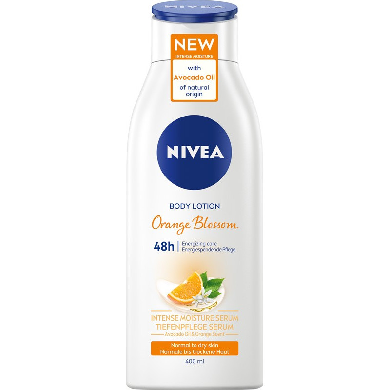 Nivea Body Energizująco Nawilżający Balsam do ciała Orange Blossom 48H do skóry normalnej i suchej 400ml