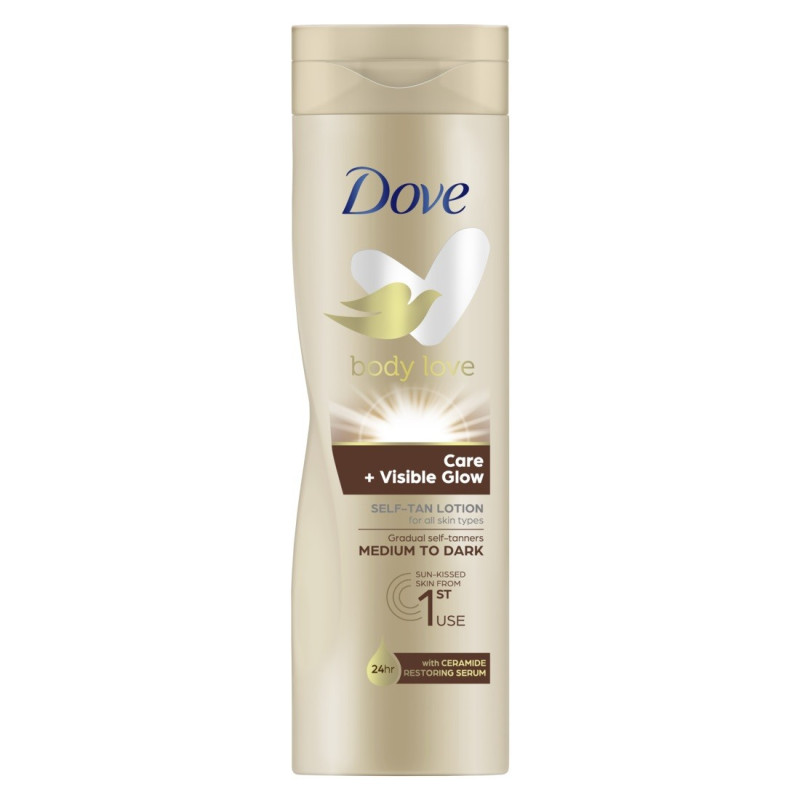 DOVE Body Love Balsam do ciała brązujący - Self Tan Dark 250 ml DOVE Body Love Balsam do ciała brązujący - Self Tan Dark 250 ml