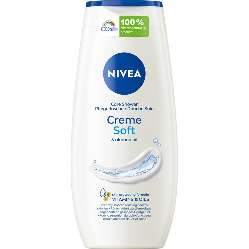 Nivea Cream Shower Kremowy żel pod prysznic z olejkiem migdałowym Creme Soft 250ml Nivea Cream Shower Kremowy żel pod prysznic z olejkiem migdałowym Creme Soft 250ml