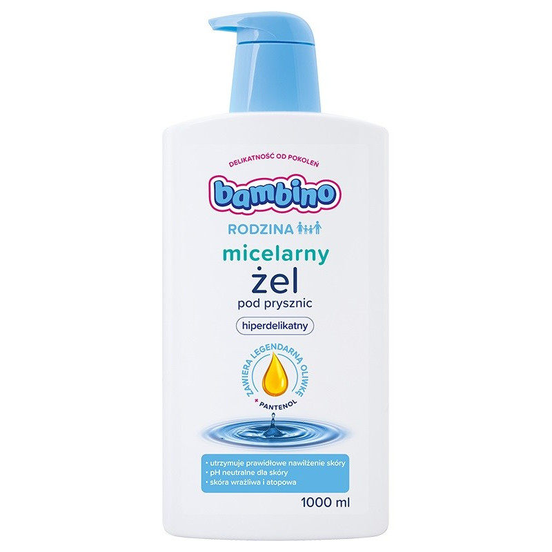 Bambino Rodzina Żel pod prysznic hipoalergiczny 1000ml Bambino Rodzina Żel pod prysznic hipoalergiczny 1000ml