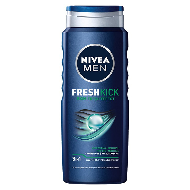 Nivea Men Żel pod prysznic 3in1 Fresh Kick  400ml