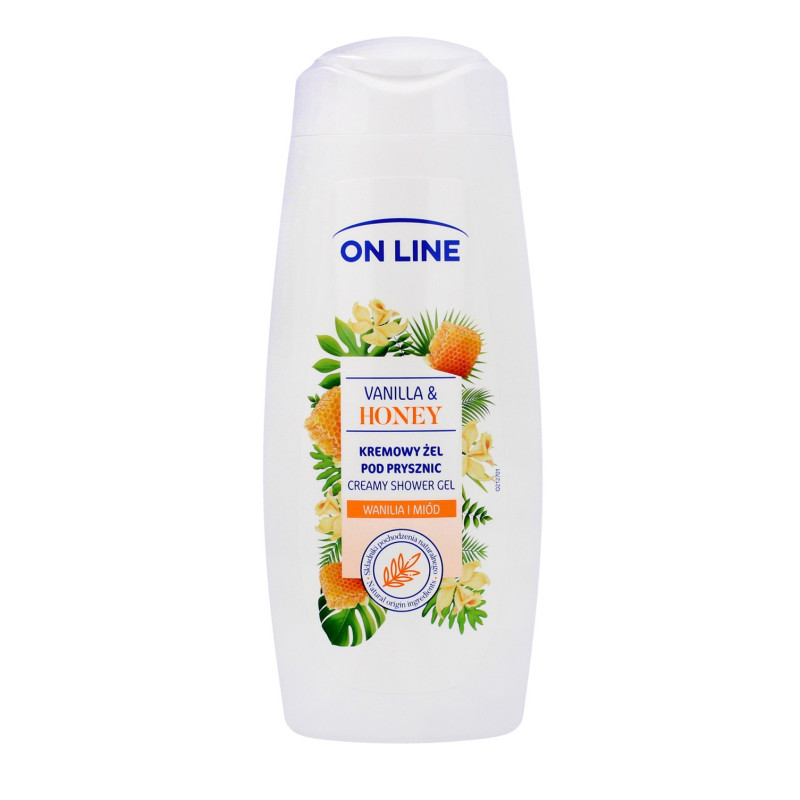 On Line Kremowy Żel pod prysznic Vanilla&Honey (Wanilia i Miód) 400ml