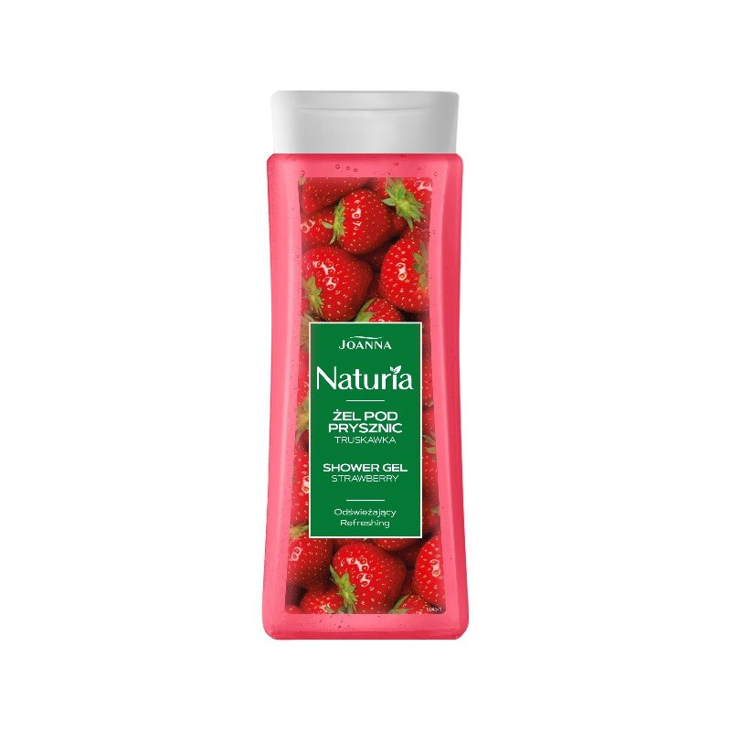 Joanna Naturia Żel pod prysznic Truskawka - odświeżający 300ml Joanna Naturia Żel pod prysznic Truskawka - odświeżający 300ml