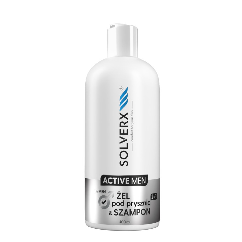 SOLVERX Active Men Żel pod prysznic i Szampon 2w1 400ml