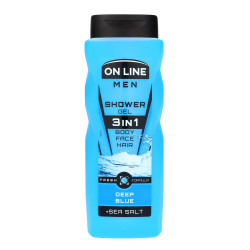 On Line Men Żel pod prysznic 3in1 Deep Blue dla mężczyzn 410ml