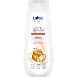 Luksja Silk Care Pielęgnujący Kremowy Żel pod prysznic -  Olej Arganowy i Mleczko Migdałowe 500ml