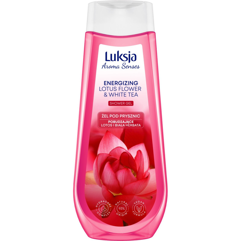 Luksja Aroma Senses Pobudzający Żel pod prysznic -  Lotos i Biała Herbata 500ml