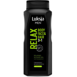 Luksja Men Odprężający Żel pod prysznic 3w1 Relax 500ml