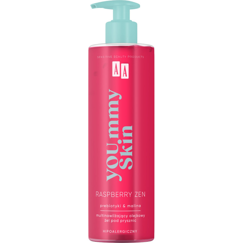 AA YOUMMY SKIN RASPB Żel p/prysznic olejkowy 400ml