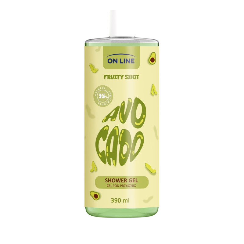 ON LINE Fruity Shot Żel pod prysznic Avocado 390 ml