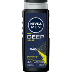 NIVEA MEN Żel pod prysznic 3w1 Deep Sport 500 ml