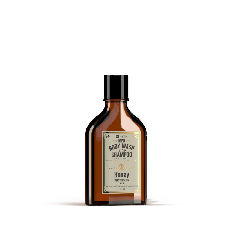 HISKIN Men Whisky Żel do mycia ciała i szampon do włosów i brody 3w1 - Honey 100 ml (mini) HISKIN Men Whisky Żel do mycia ciała i szampon do włosów i brody 3w1 - Honey 100 ml (mini)