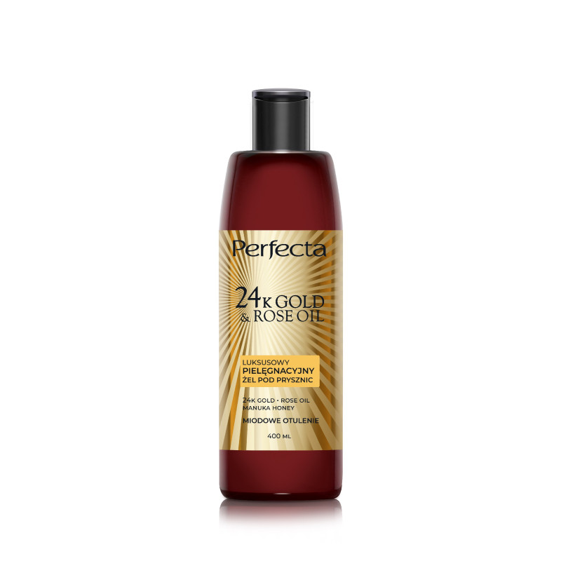 PERFECTA 24K Gold&Rose Oil Luksusowy pielęgnacyjny żel pod prysznic 400 ml PERFECTA 24K Gold&Rose Oil Luksusowy pielęgnacyjny żel pod prysznic 400 ml