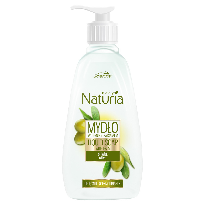 Joanna Naturia Body Mydło w płynie z balsamem Oliwka 500ml Joanna Naturia Body Mydło w płynie z balsamem Oliwka 500ml