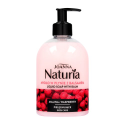 Joanna Naturia Body Mydło w płynie z balsamem Malina  500ml