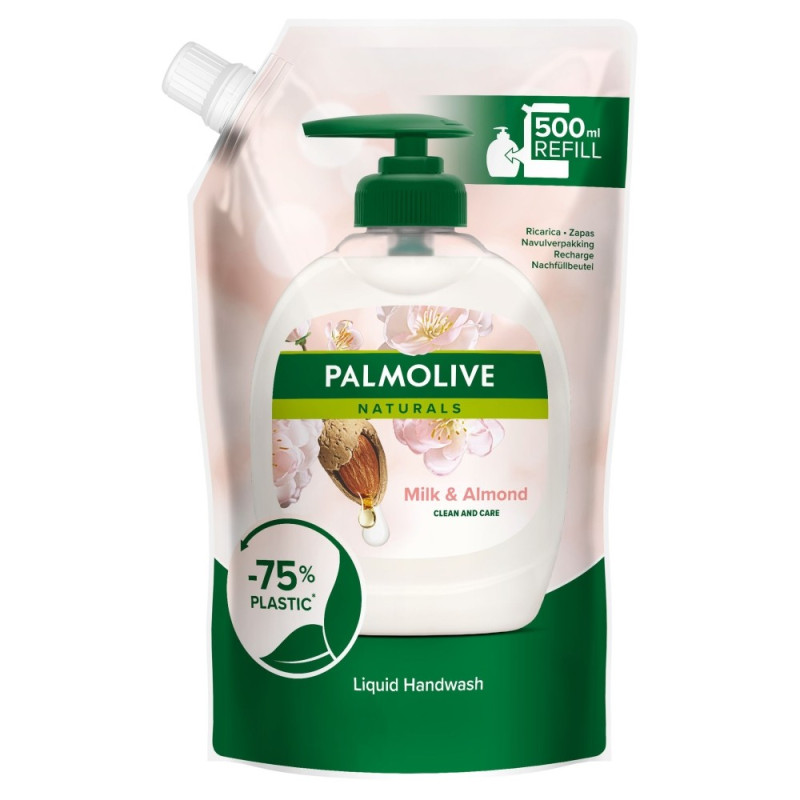 Palmolive Mydło w płynie zapas Migdałowe 500ml Palmolive Mydło w płynie zapas Migdałowe 500ml