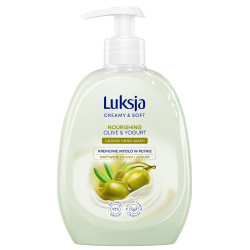 Luksja Creamy & Soft Odżywcze Kremowe Mydło w płynie Oliwka i Jogurt  500ml