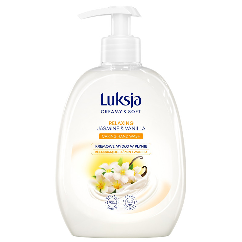 Luksja Creamy & Soft Relaksujące Kremowe Mydło w płynie Jaśmin i Wanilia 500ml