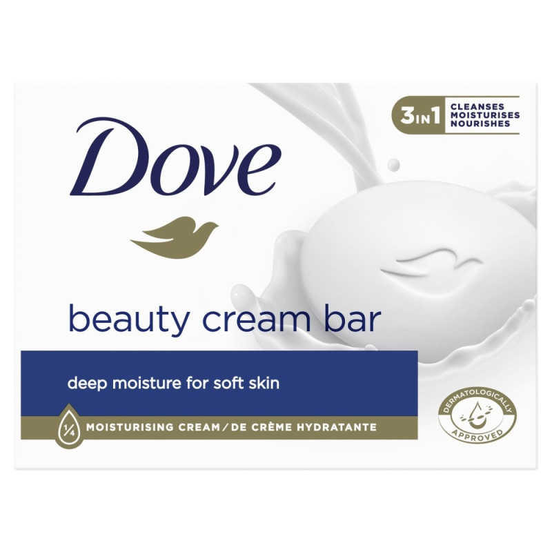 Dove Głęboko Nawilżające Mydło w kostce 3in1 - Beauty Cream 90g Dove Głęboko Nawilżające Mydło w kostce 3in1 - Beauty Cream 90g