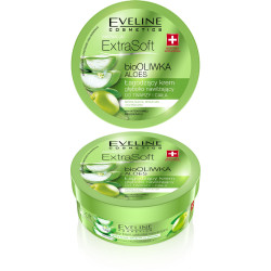 Eveline Extra Soft  bio Oliwka i Aloes Łagodzący krem głęboko nawilżający do twarzy i ciała  175ml