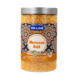 On Line Senses Pieniąca Sól do kąpieli Moroccan Gold  480ml