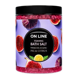 On Line Pieniąca Sól do kąpieli Fig & Citrus 1200g