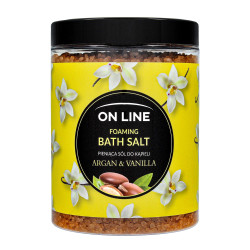 On Line Pieniąca Sól do kąpieli Agran & Vanilla 1200g