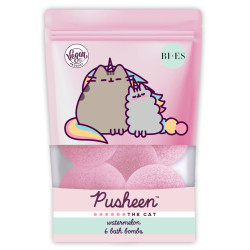 BI-ES Kids Musujące Kule do kąpieli Pusheen The Cat - Watermelon 1op.