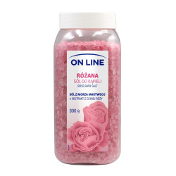 ON LINE Sól do kąpieli - Różana 800g