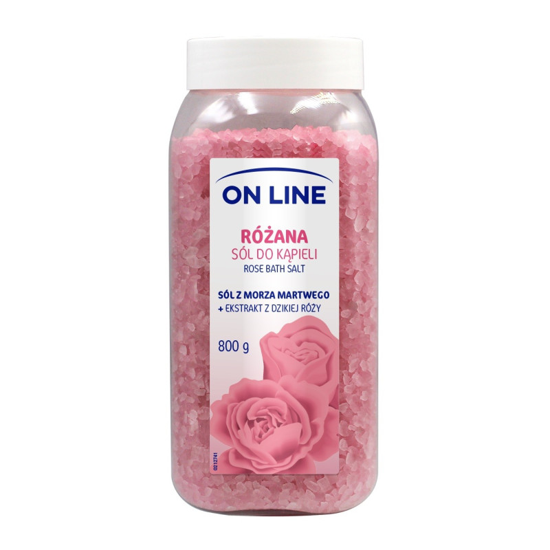 ON LINE Sól do kąpieli - Różana 800g