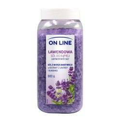 ON LINE Sól do kąpieli - Lawendowa 800g