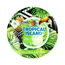 Marion Tropical Island Maseczka żelowa - Scrub do twarzy Kiwi  10g